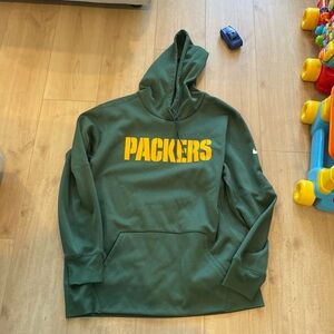 Green Packers Hoodie men’s dri fit Nike XL